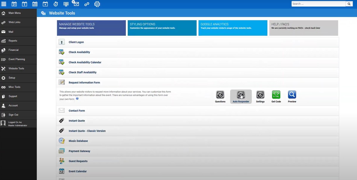 DJ Event Planner guest request system interface
