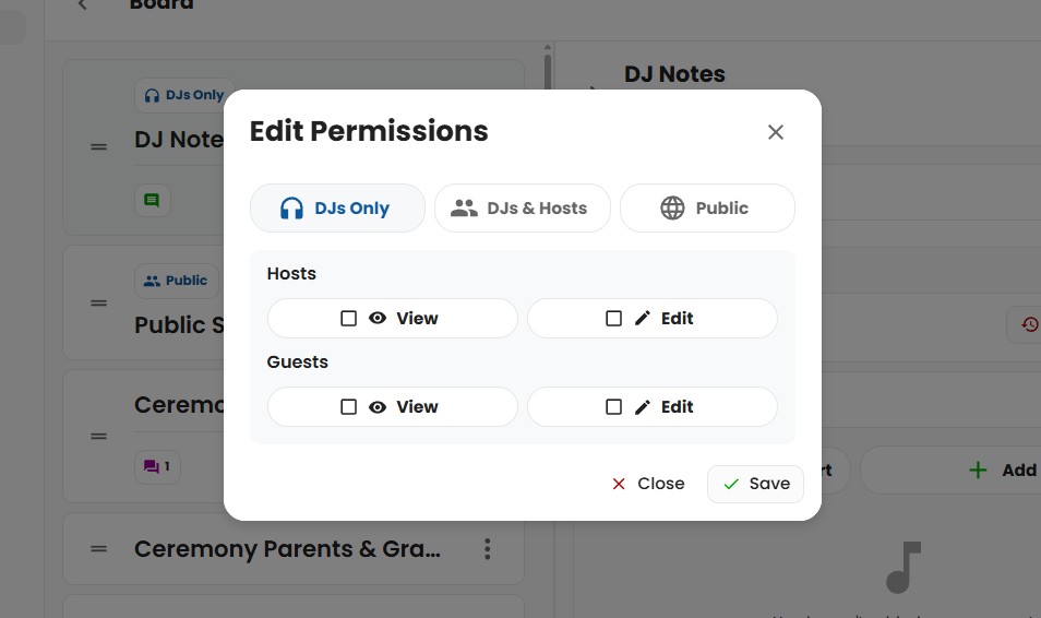 DJs Only Permission
