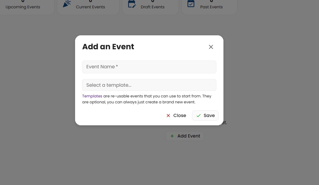 Adding an event in SongBoard