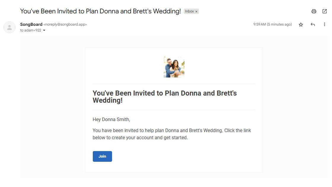 Invitation Email for Event