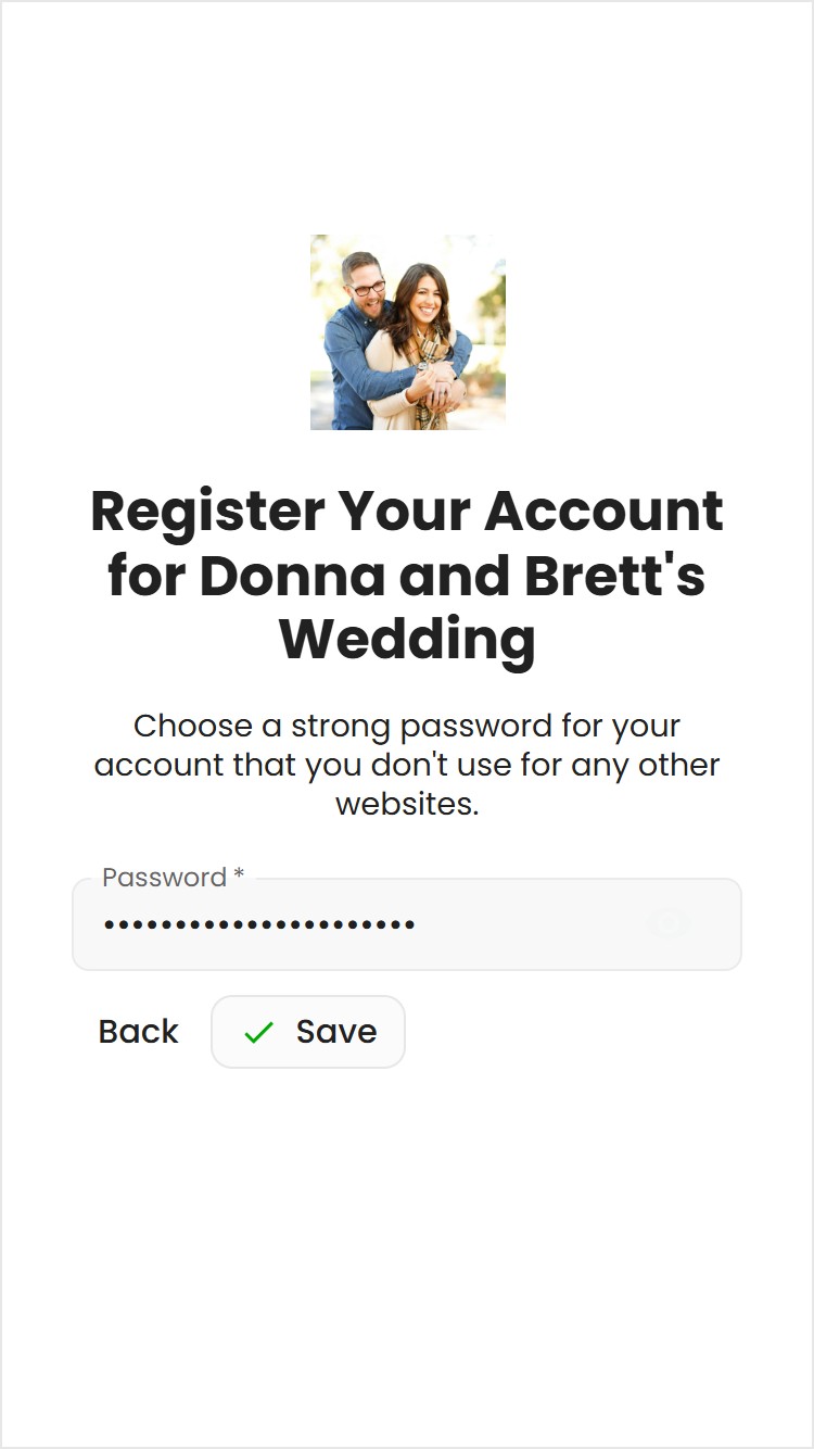 Host Creating a Password