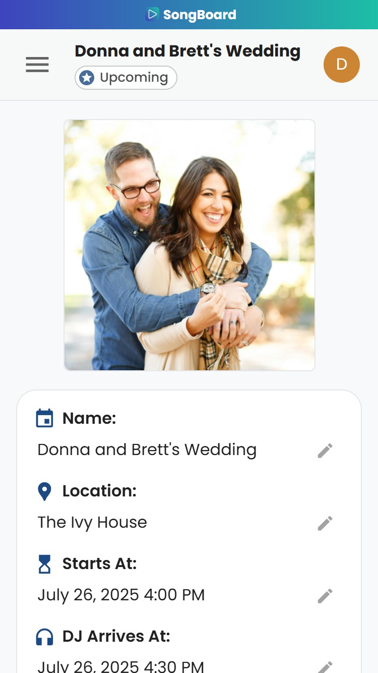 Overview Page on Mobile
