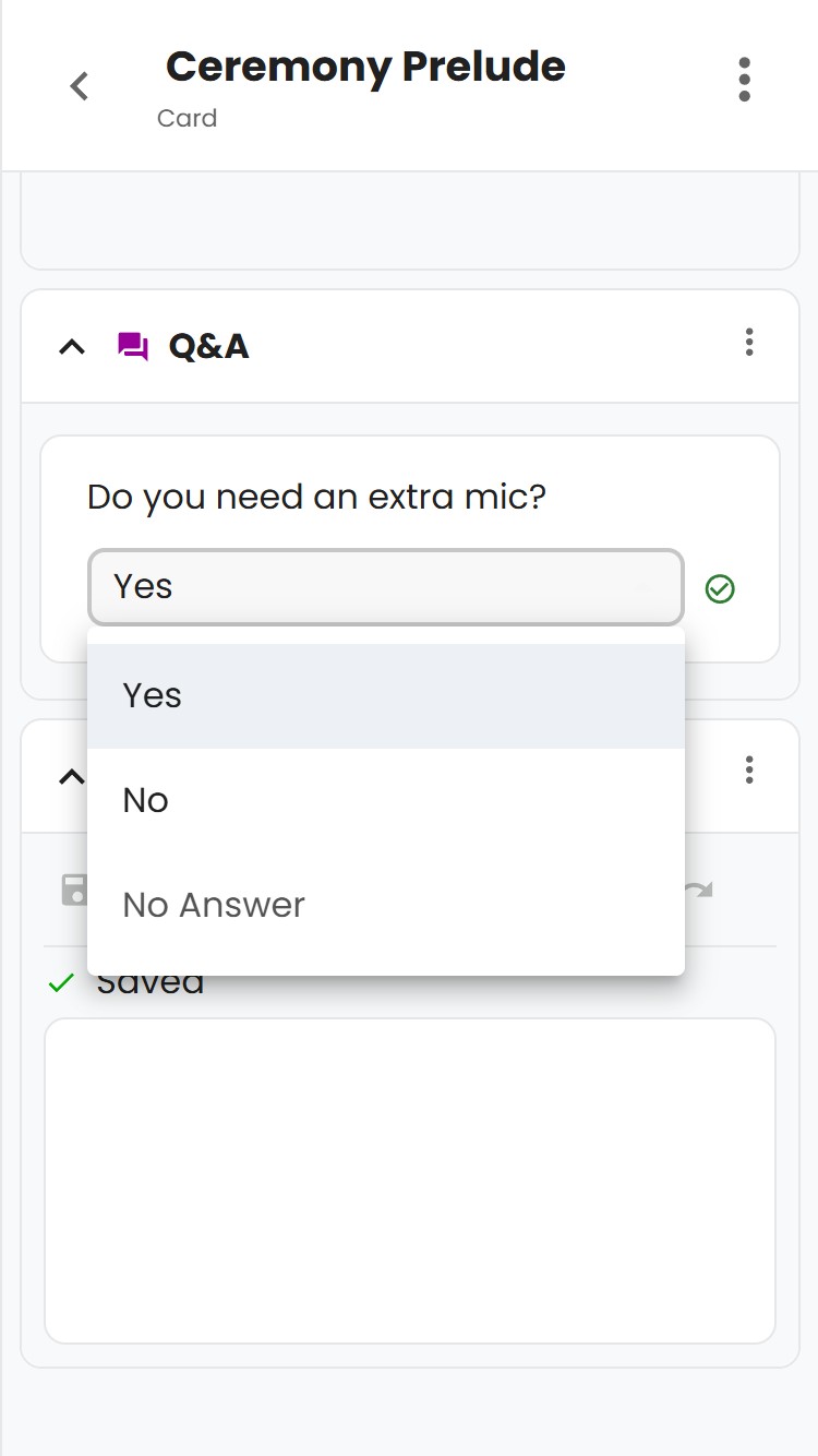 A Host Answering a Question