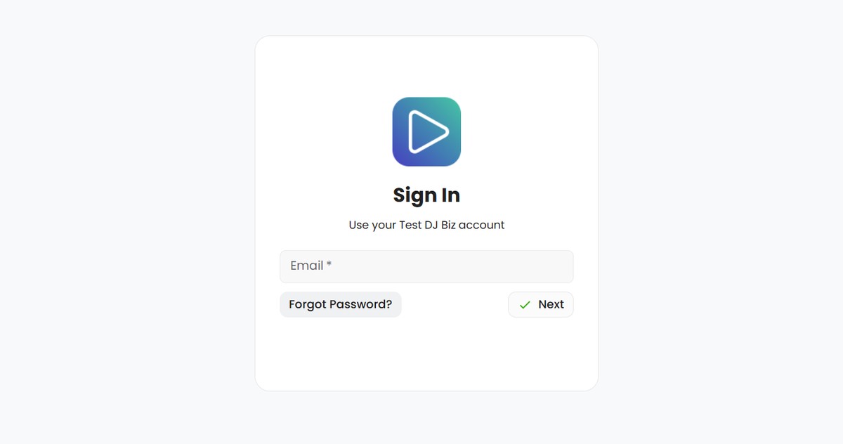Forgot Password Button