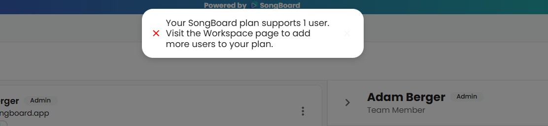 Error When Inviting Users